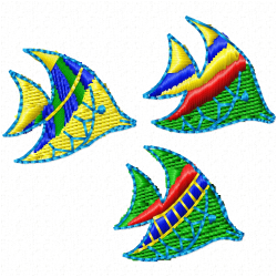 Fishes Embroidery Design 10 Fishes Embroidery Design 10